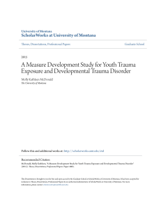 A Measure Development Study for Youth Trauma Exposure and