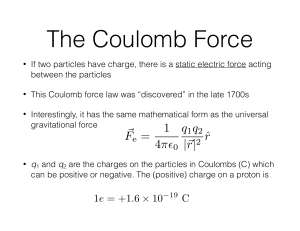 The Coulomb Force