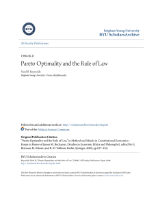 Pareto Optimality and the Rule of Law