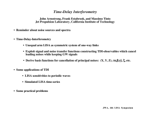 Time-Delay Interferometry - Center for Gravitational Wave Physics