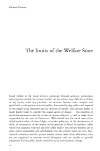 The limits of the Welfare State