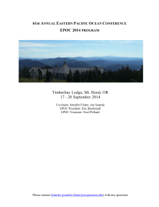 EPOC 2014 program - Eastern Pacific Ocean Conference