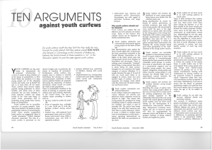 Ten arguments against youth curfews