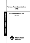 (VTE) - A guide for patients with cancer