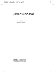 Impact Mechanics - Assets - Cambridge University Press