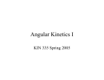 Angular Kinetics I