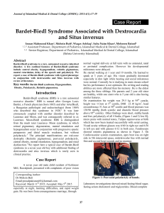 Bardet-Biedl Syndrome Associated with Dextrocardia and