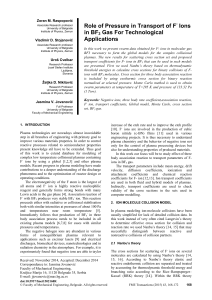 Role of Pressure in Transport of F