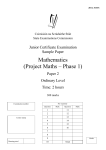 Mathematics (Project Maths – Phase 1)