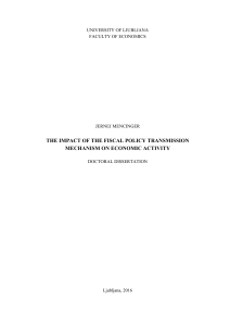 the impact of the fiscal policy transmission mechanism on economic
