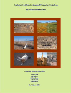 Ecological Best-Practice Livestock Production Guidelines for the