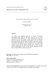 The investment development path of Austria