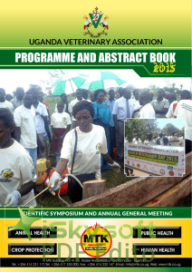 UVA Abstract book - Uganda Veterinary Association