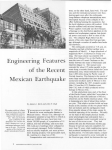 Engineering Features of the Recent Mexican Earthquake