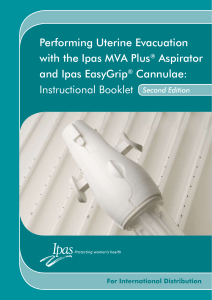 Performing uterine evacuation with the Ipas MVA Plus® aspirator