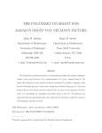 THE PUK´ANSZKY INVARIANT FOR MASAS IN