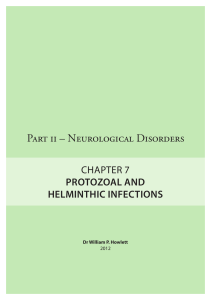 CH 7 Protozoal and Helminthic Infections