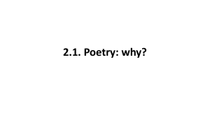 Module 2: Poetry