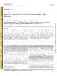 Designing Transcription Factor Architectures for Drug Discovery