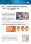 Week 2: Biometric Modalities Uncovered Topic 6: PHYSICAL