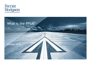 What is the PPSA?
