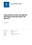 evaluation of elegp collimator with resolution recovery for spect/ct