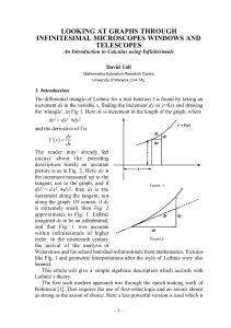 looking at graphs through infinitesimal microscopes