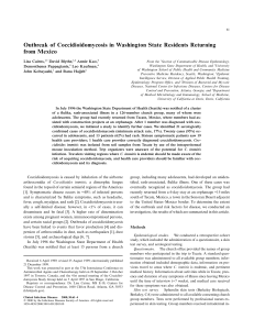 Outbreak of Coccidioidomycosis in Washington State Residents