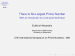 There Is No Largest Prime Number