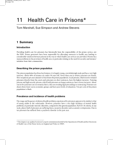 Prison Health Care - University of Birmingham