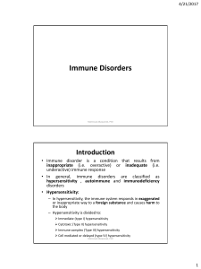 Immune Disorders