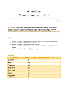 Skymobile: Comet Demonstration