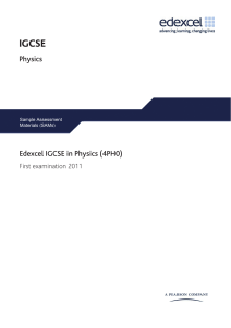 IGCSE Physics sample assessment materials File