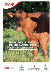 Surveillance of zoonotic and other animal diSeaSe agentS in