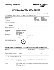 MATERIAL SAFETY DATA SHEET - Dynamic Aqua