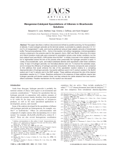 Manganese-Catalyzed Epoxidations of Alkenes in