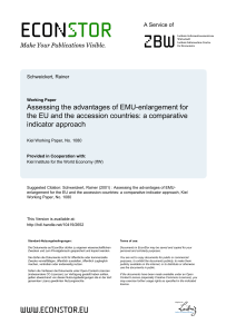 Assessing the Advantages of EMU-Enlargement for the
