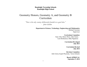geometry curriculum 2014