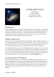 astrophysics - The University of Sydney