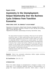Output Relationship Over the Business Cycle: Evidence