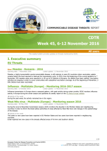 Week 45, 6-12 November 2016 CDTR - ECDC