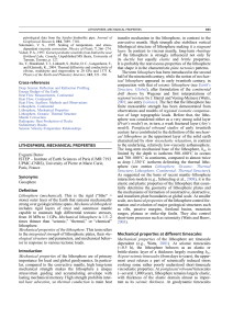 Burov, E., Lithosphere, mechanical properties, in