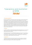 Tularaemia and Australian Wildlife May 2017