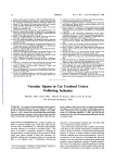 Vascular Spasm in Cat Cerebral Cortex
