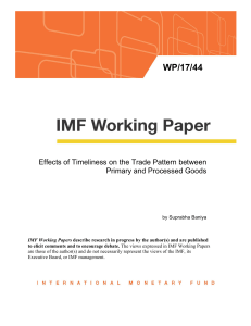 Effects of Timeliness on the Trade Pattern between Primary