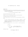 Ch. 29/30 Practice Test — Solution
