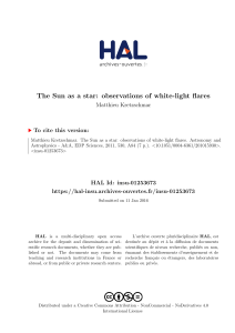 The Sun as a star: observations of white-light flares - HAL-Insu