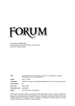 Spring 2008 - FORUM: University of Edinburgh Postgraduate Journal