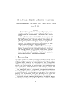 On A Generic Parallel Collection Framework - Infoscience