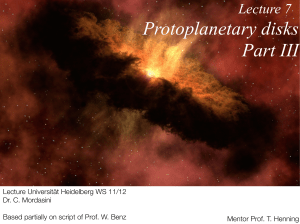 L7 Protoplanetary disks Part III
